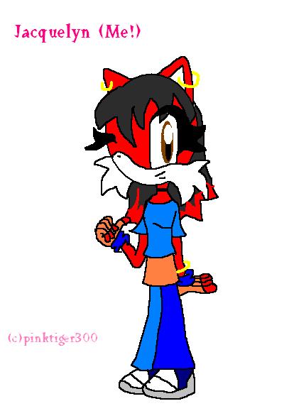 Jacquelyn(Me!)As a Sonic Char. by pinktiger300