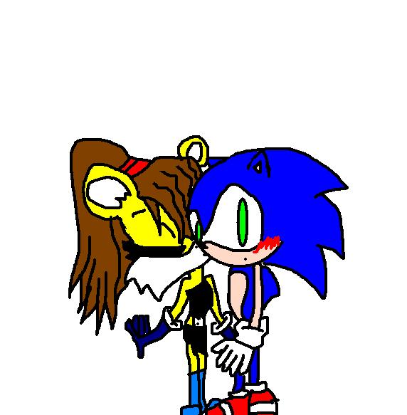 *Request*Cristy and Sonic by pinktiger300