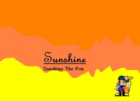 Sunshine The fox Background(Gift to Sunshine_Fox by pinktiger300