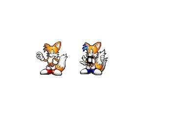Tails and Takafumi sprites by pinktiger300