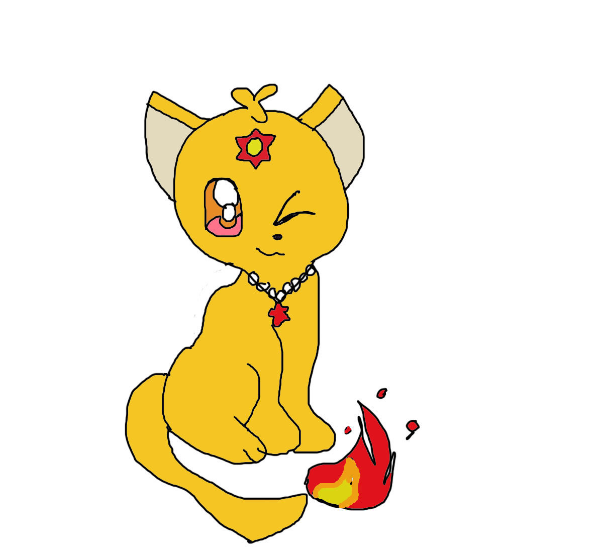 Kitten Flame by pixiepumpkin
