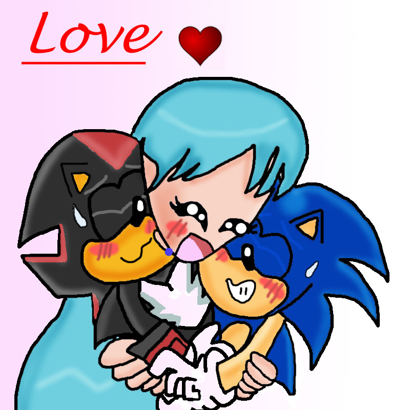 I  Love Sonic And Shadow! ^_^ by pixiepumpkin