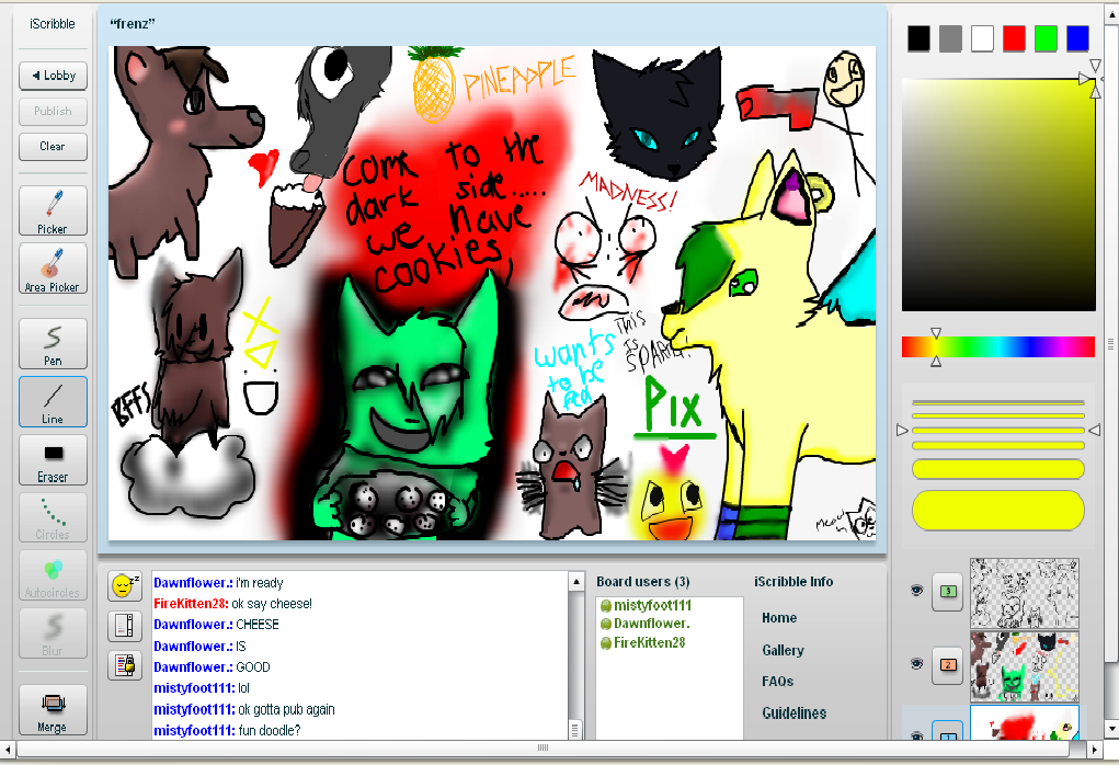 iscribble /w frenz by pixiewolf05