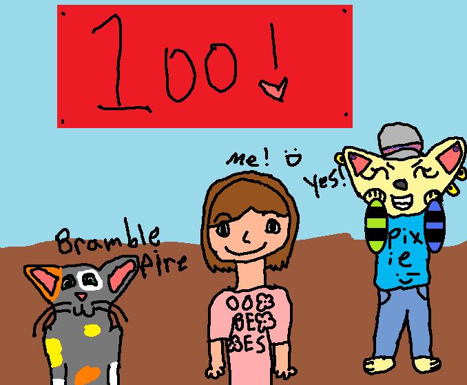 MY 100TH PICTURE! :D by pixiewolf05