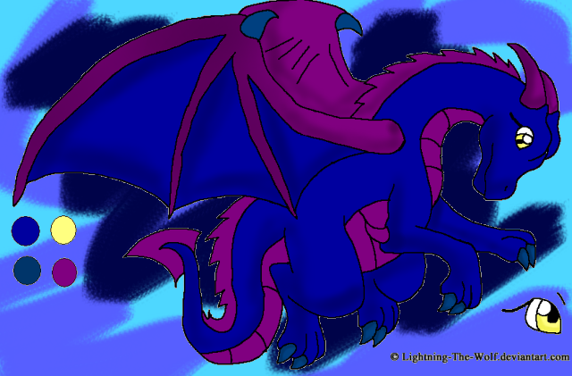 My new dragon charrie Sierra (I didn't draw it , just colored^^~ by pixiewolf05