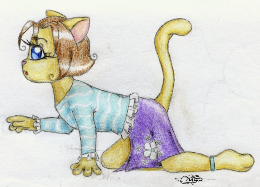 Cute little cat girl... by plungergirl