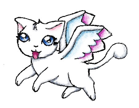 Little flying kitty!! by plungergirl