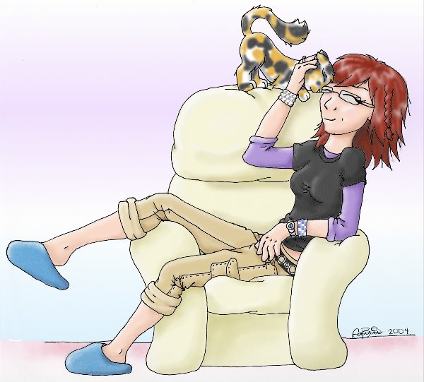 Me and my kitty!! by plungergirl