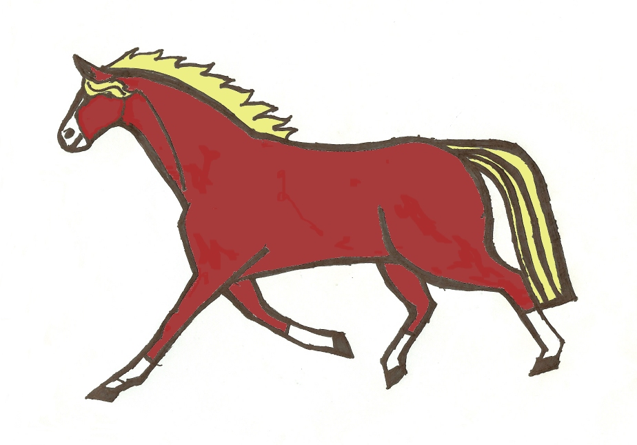 long trot horse by poncho