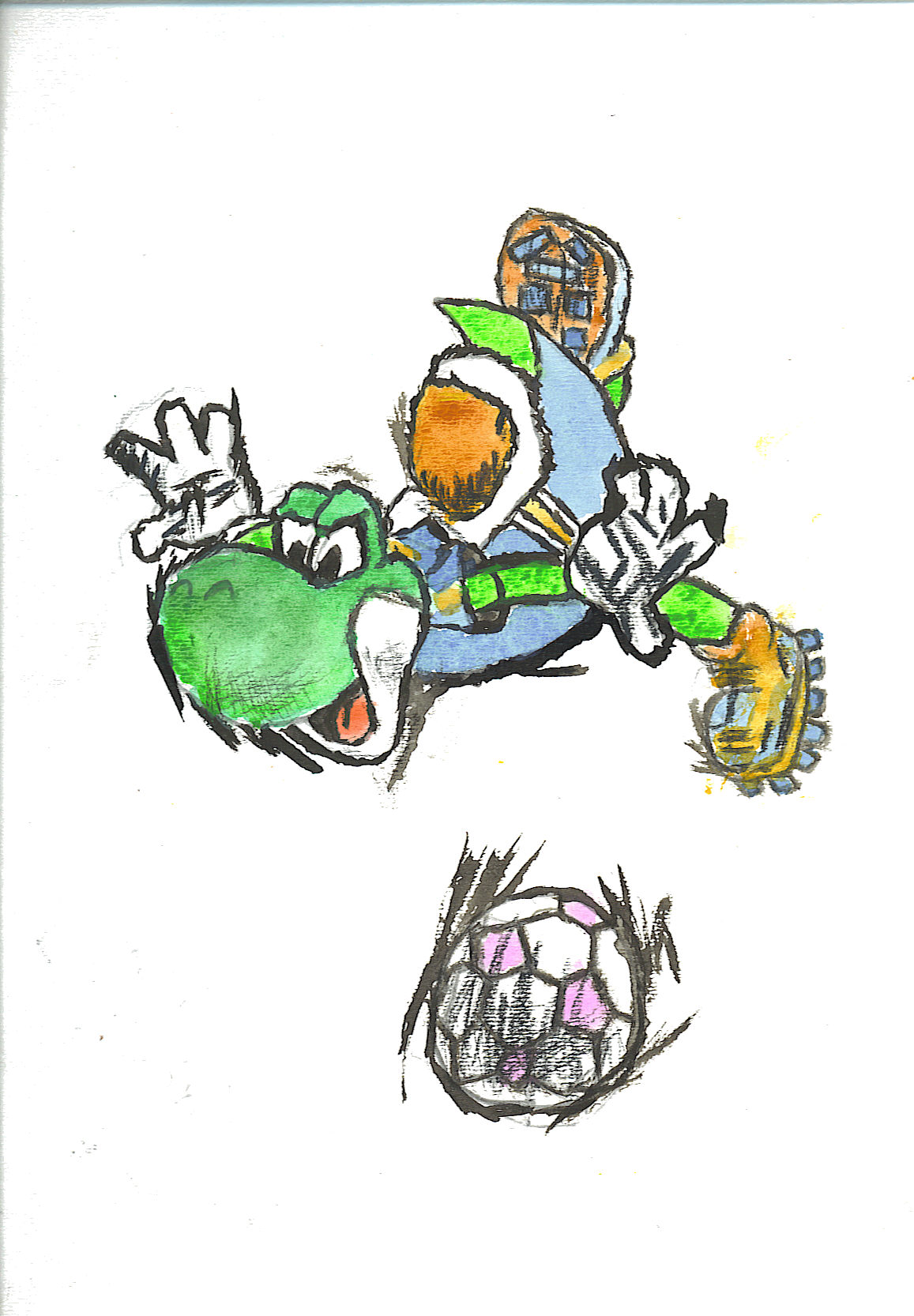 Soccer Yoshi by pooface
