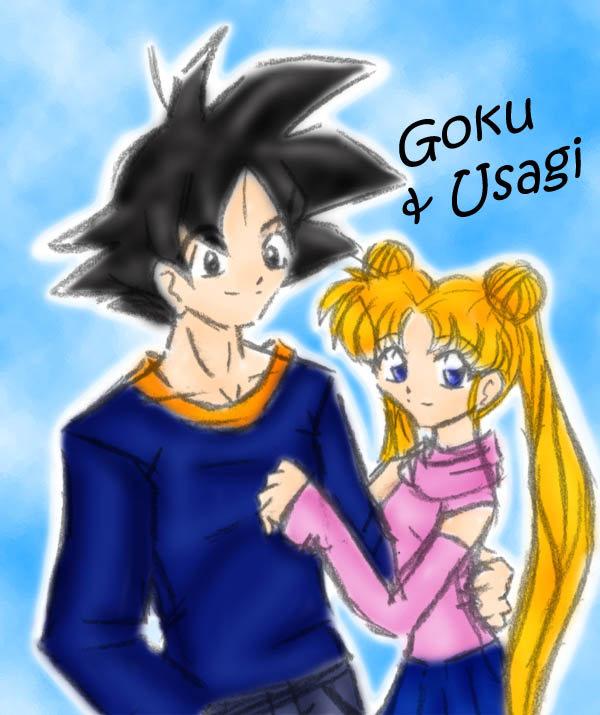 Goku and Usagi by poofywings