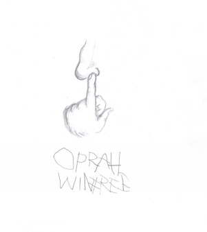 realistic portrait of OPRAH! by poopmaster