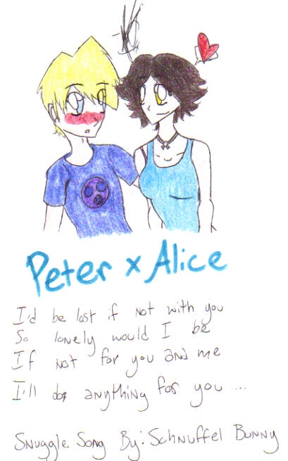 Alice &amp; Peter Snuggle by potterfan