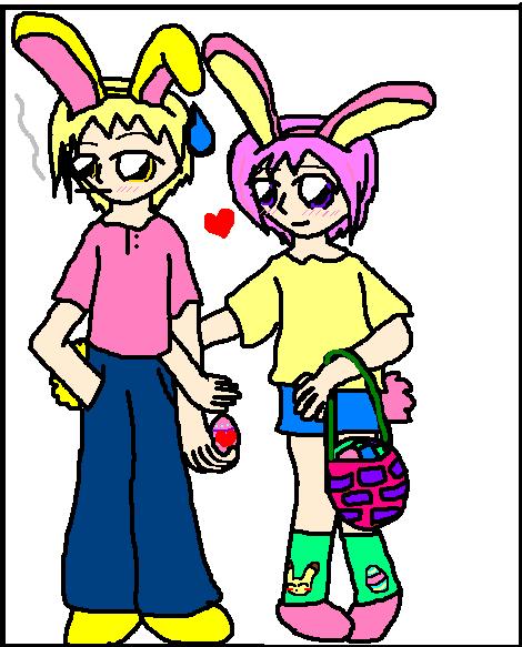 Happy Easter: Yuki & Shuichi by princess_of_yaoi