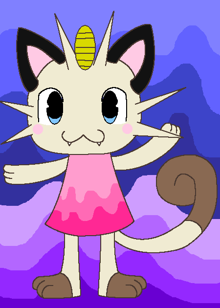 Animal Crossing Meowth by princessangel83