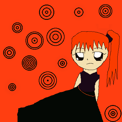 girl in black and red by princesspie12