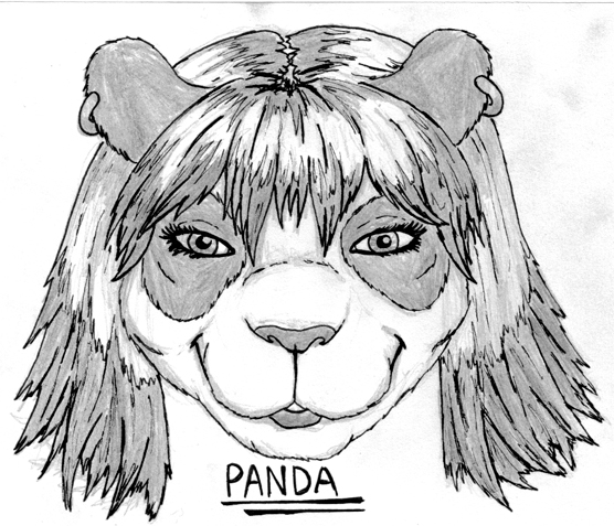 panda face by pronxly