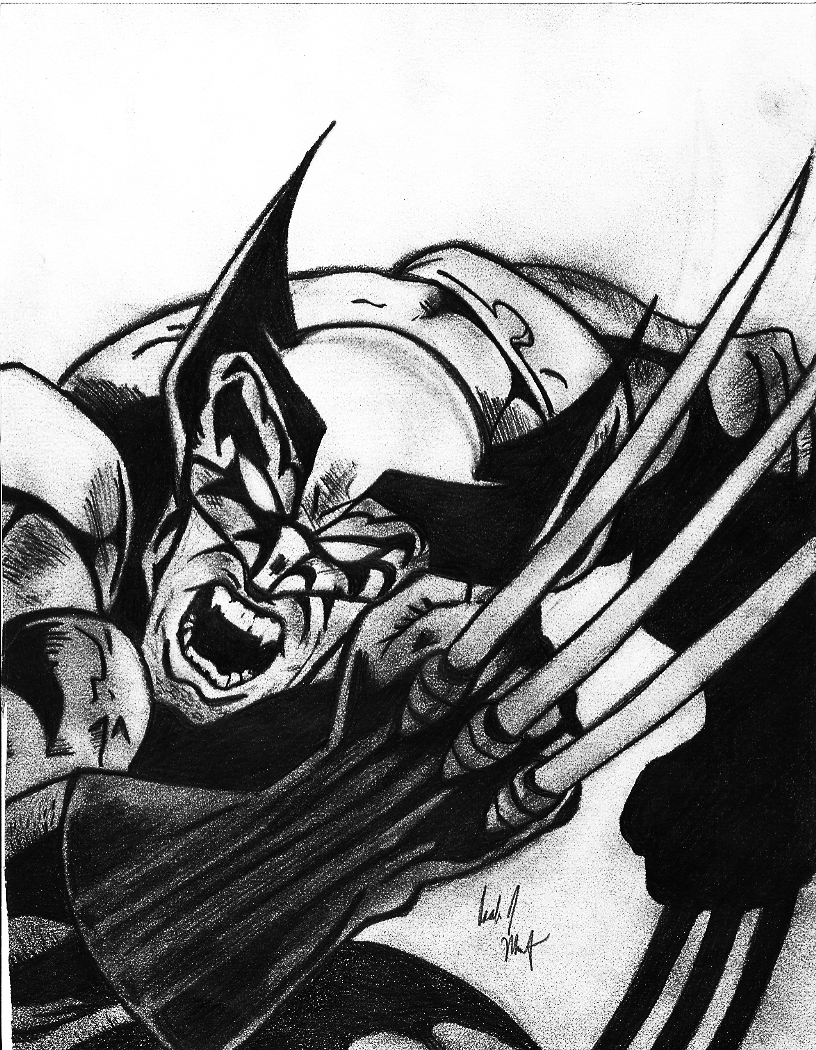 Another Wolverine Sketch by psych00z