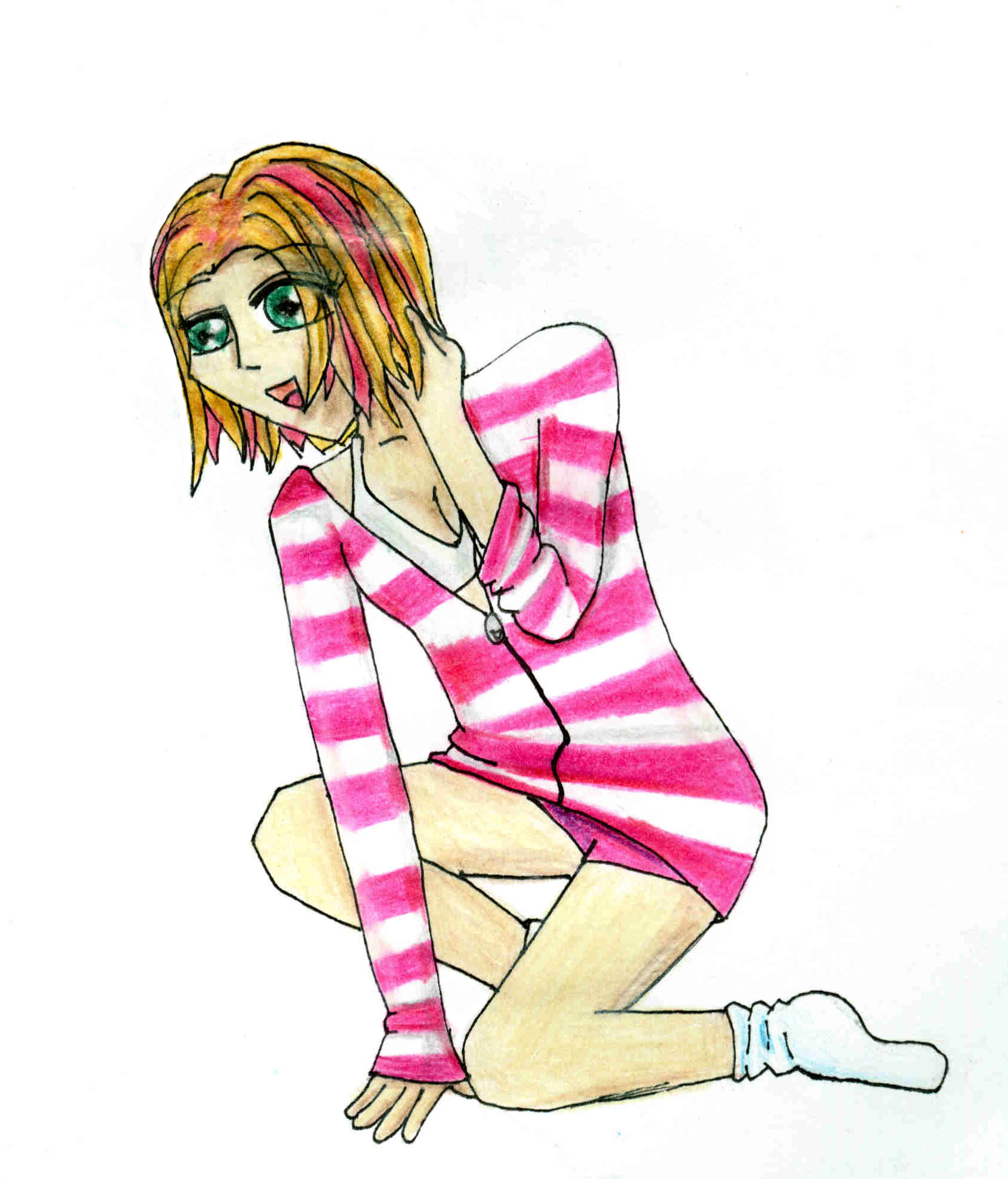 Pink Stripes by psycho_girl