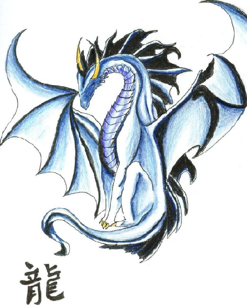 Blue Dragon by psycho_girl