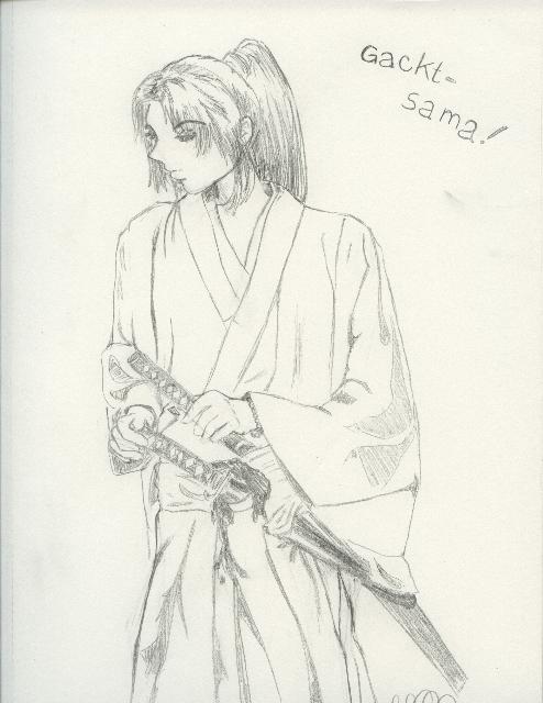 Gackt-sama! with his katana ^_^ by pucca37