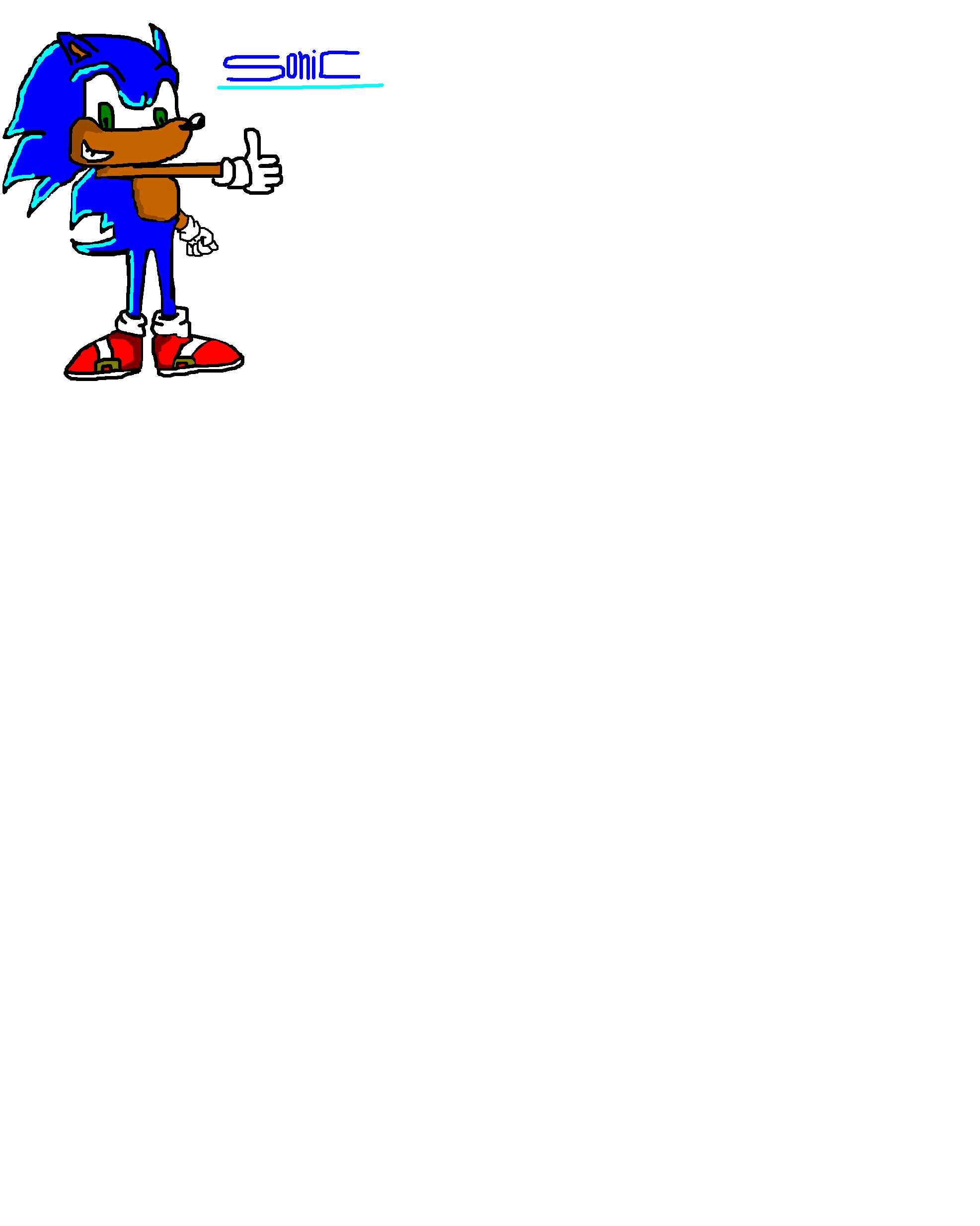MS Paint Sonic by puffycombes