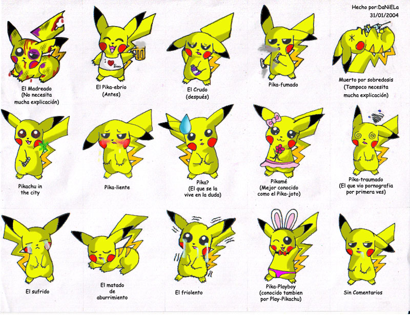 *~Sides of Pikachu~* by pujolcilla