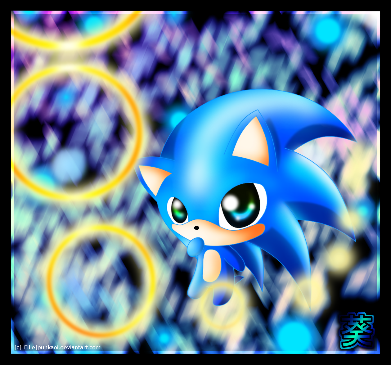 Chibi Sonic 2 by punkaoi