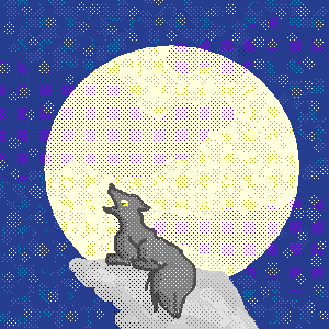 Wolf Oekaki by purple_otter