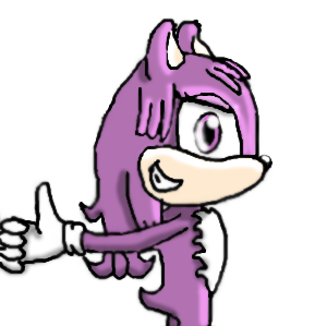 Talla the Hedgehog(side view) by purpleponygirl