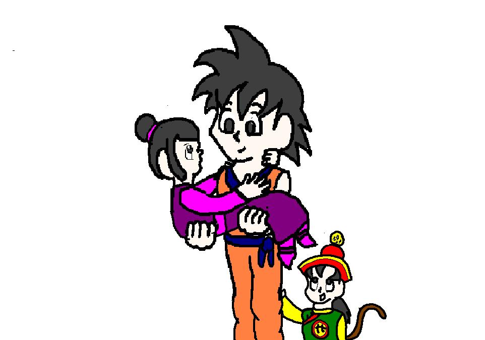 Goku's family by purpletwist