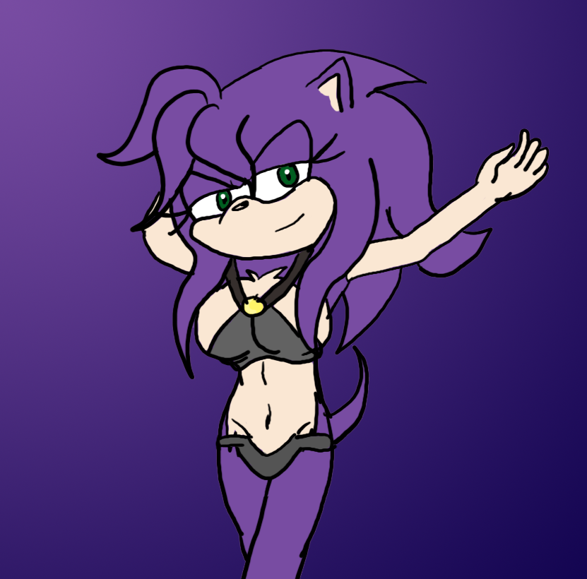 Busty the hedgehog by purpletwist