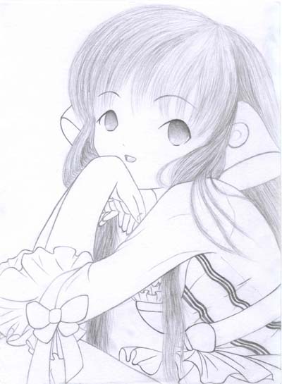 chii in pencil by pyrofreak_becca