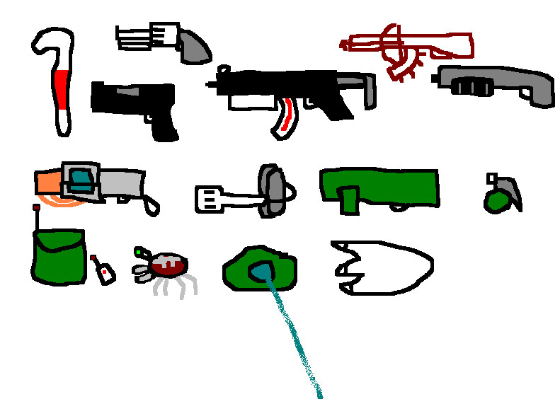 Weapons as of Half-Life 1 by Qtoy