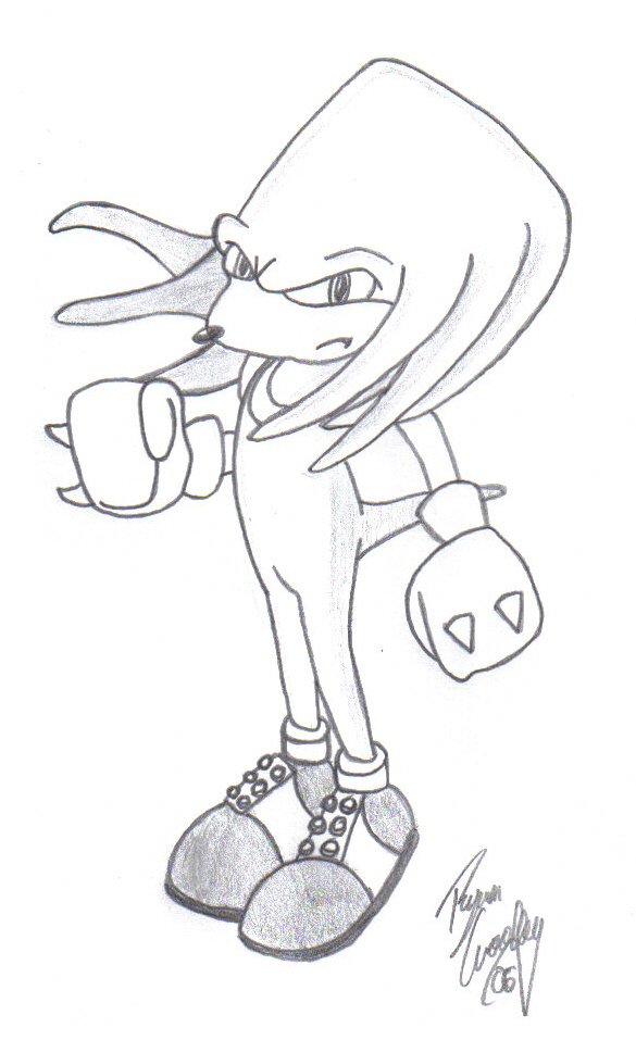 Knuckles, The Echidna (request for 40chev) by QuanticChaos1000