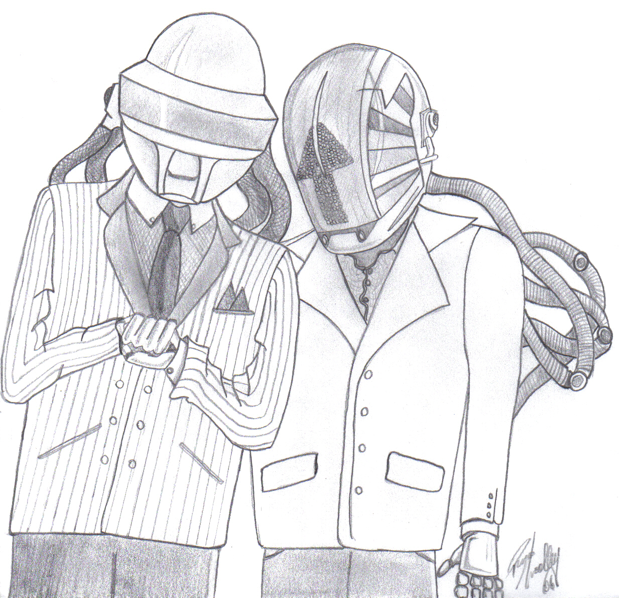 Daft Punk, a birthday request for SonicTheHedgehogAddict! by QuanticChaos1000