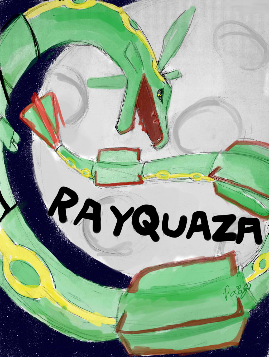 Rayquaza by QueenPaige