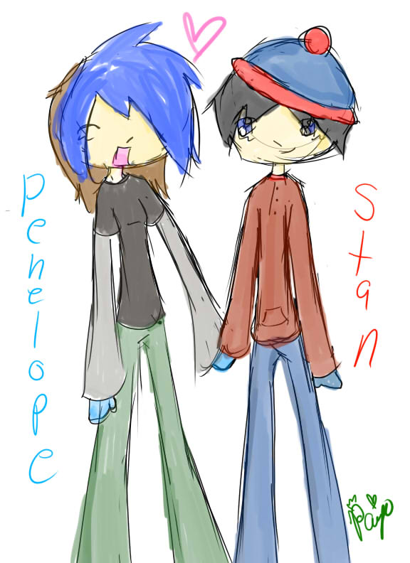 Penelope and Stan Marsh(Art Trade with PenelopeLynn) by QueenPaige
