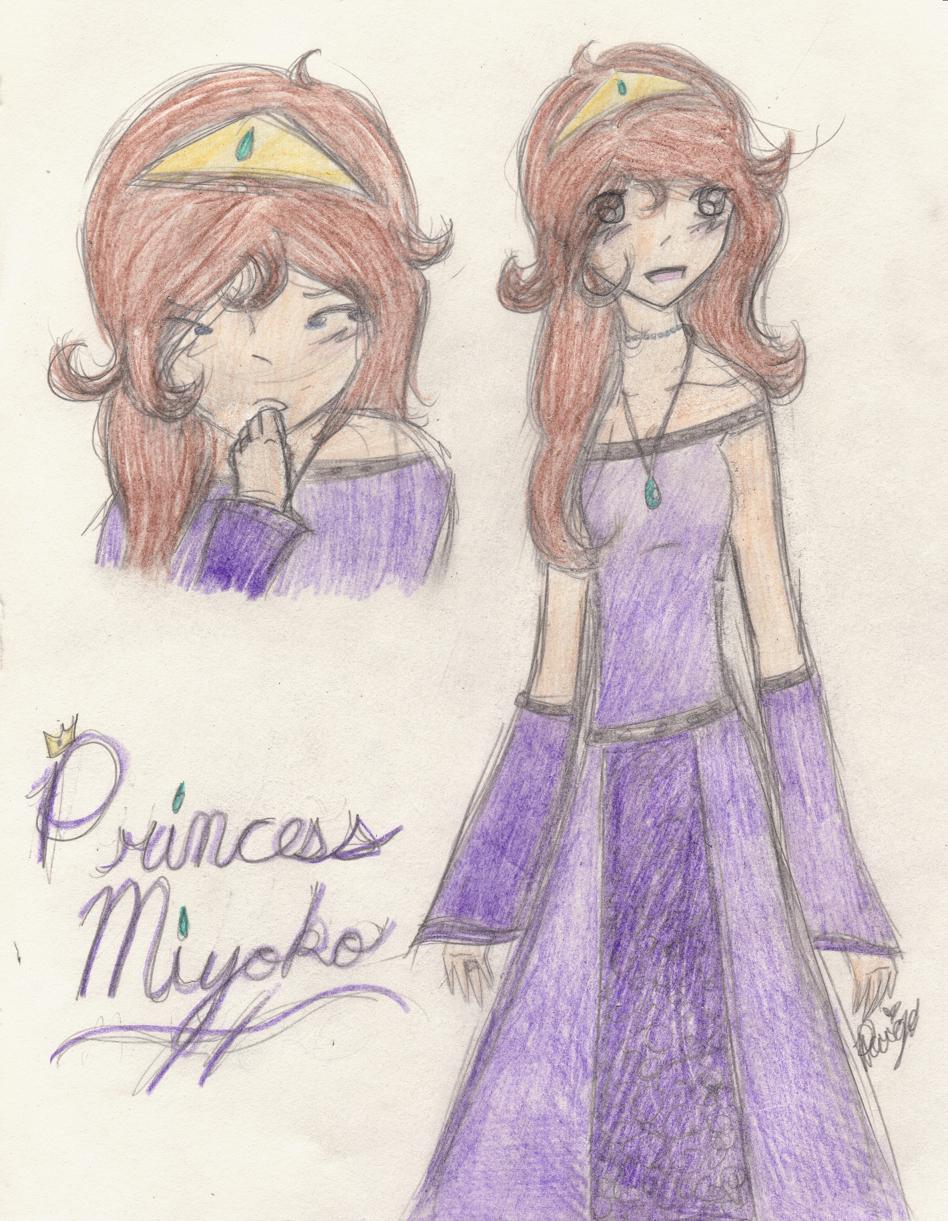 Princess Miyoko - For Dementor's Contest *Colored* by QueenPaige
