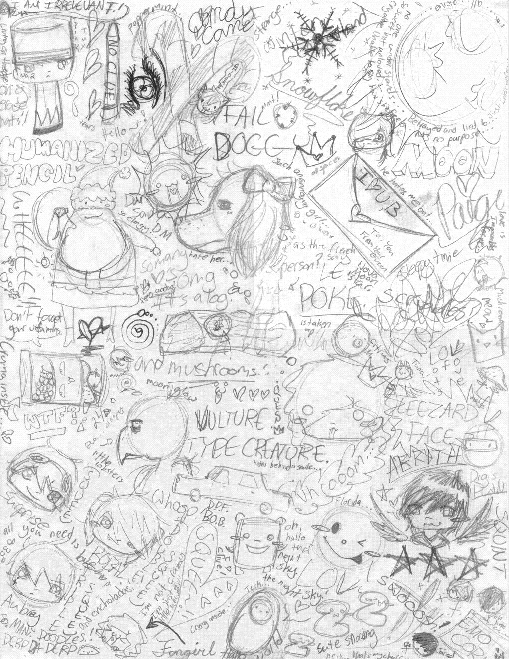 Major Doodlez Page TWO by QueenPaige