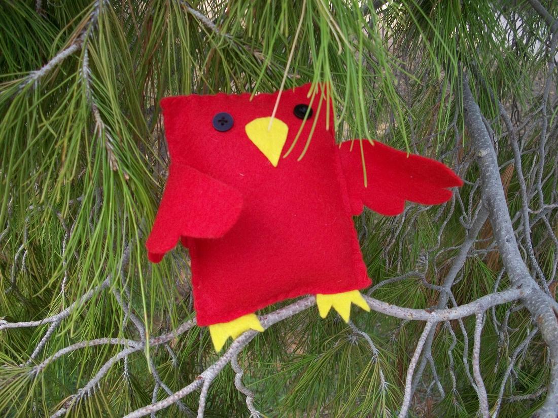 Red Birdy Plush by QueenPaige