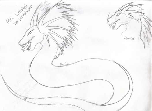 Fin Crested Serpents/Vipers by Queen_Asheer5600