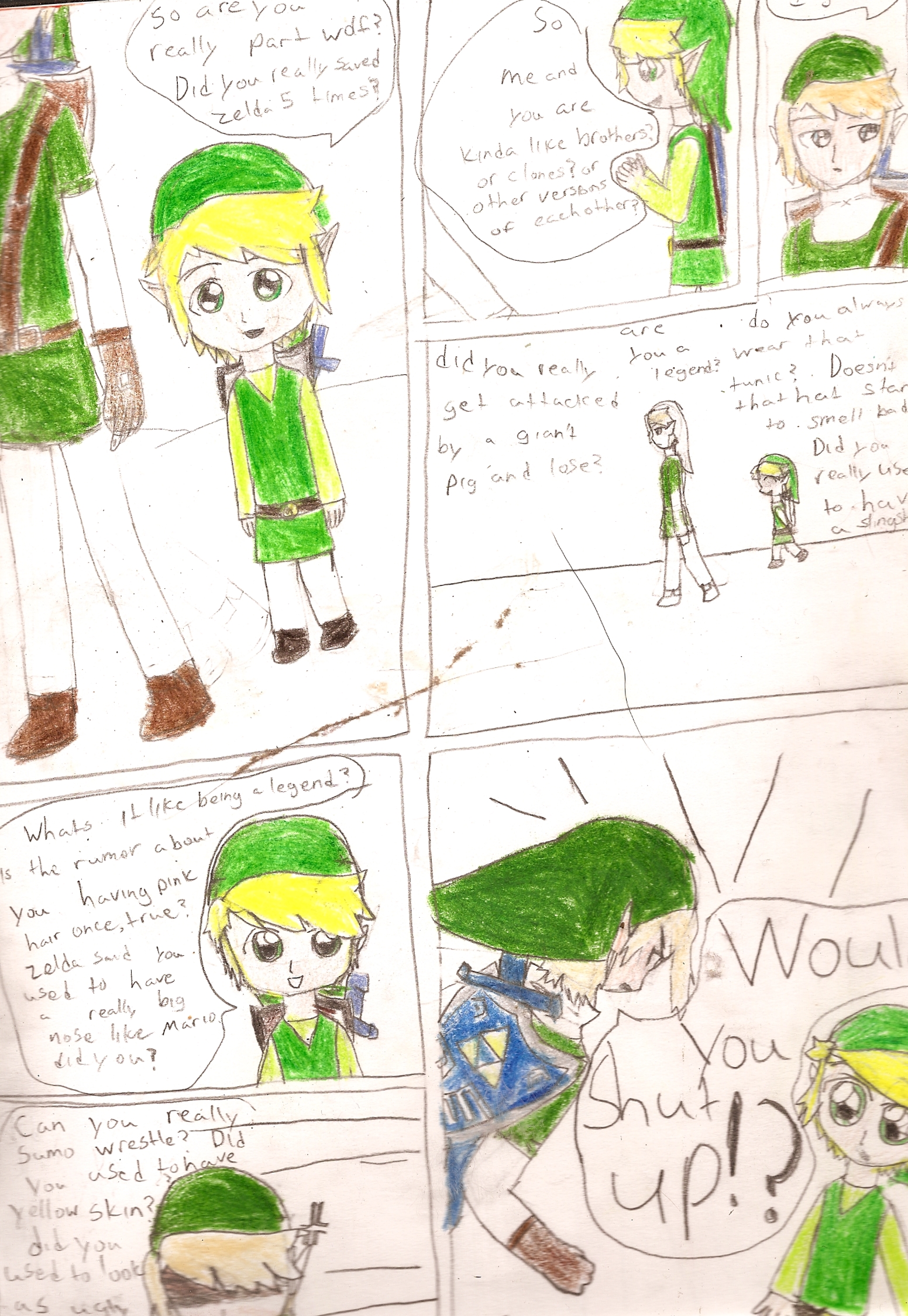 Toon Link... the smaller hero. by QueenofRed