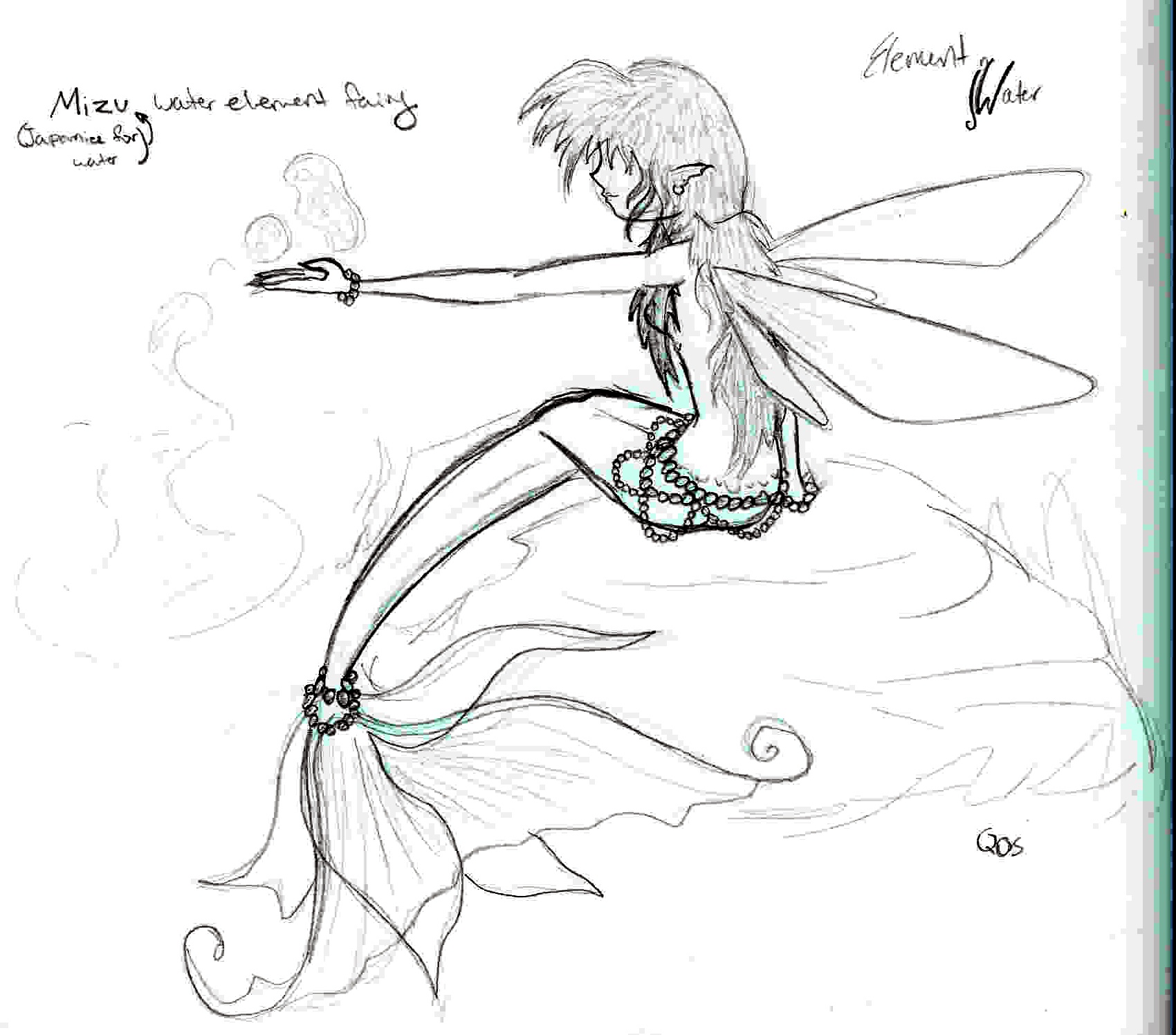 Mizu fairy of water by QueenxofxSpades