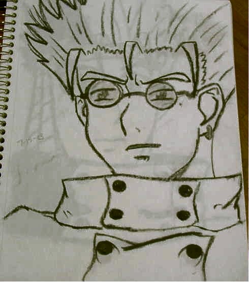 Vash (in charcoal) by Quezzi