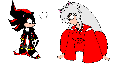 shadow meets inuyasha by QuillsTheHedgehog