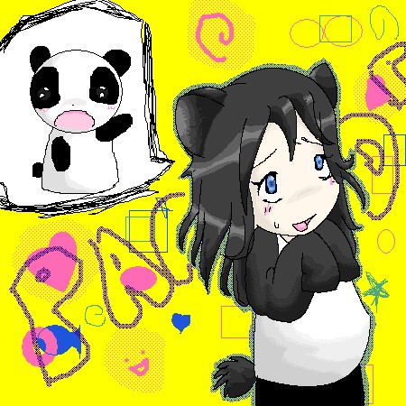 panda girl!! xd!! cute!!! by queen_of_foxxes
