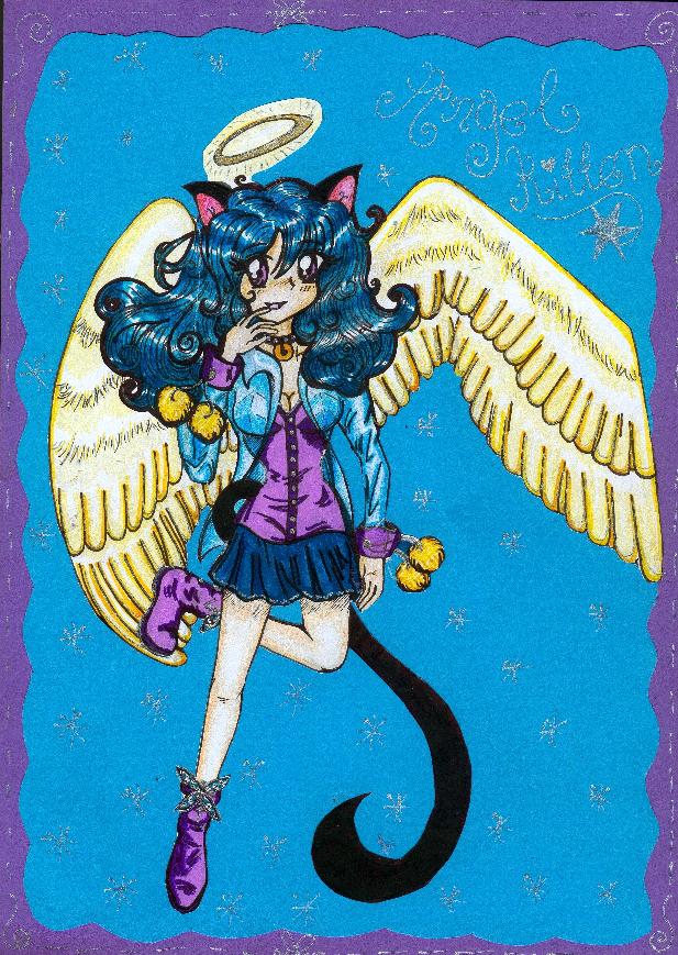 Angel cat girl by queenselphie