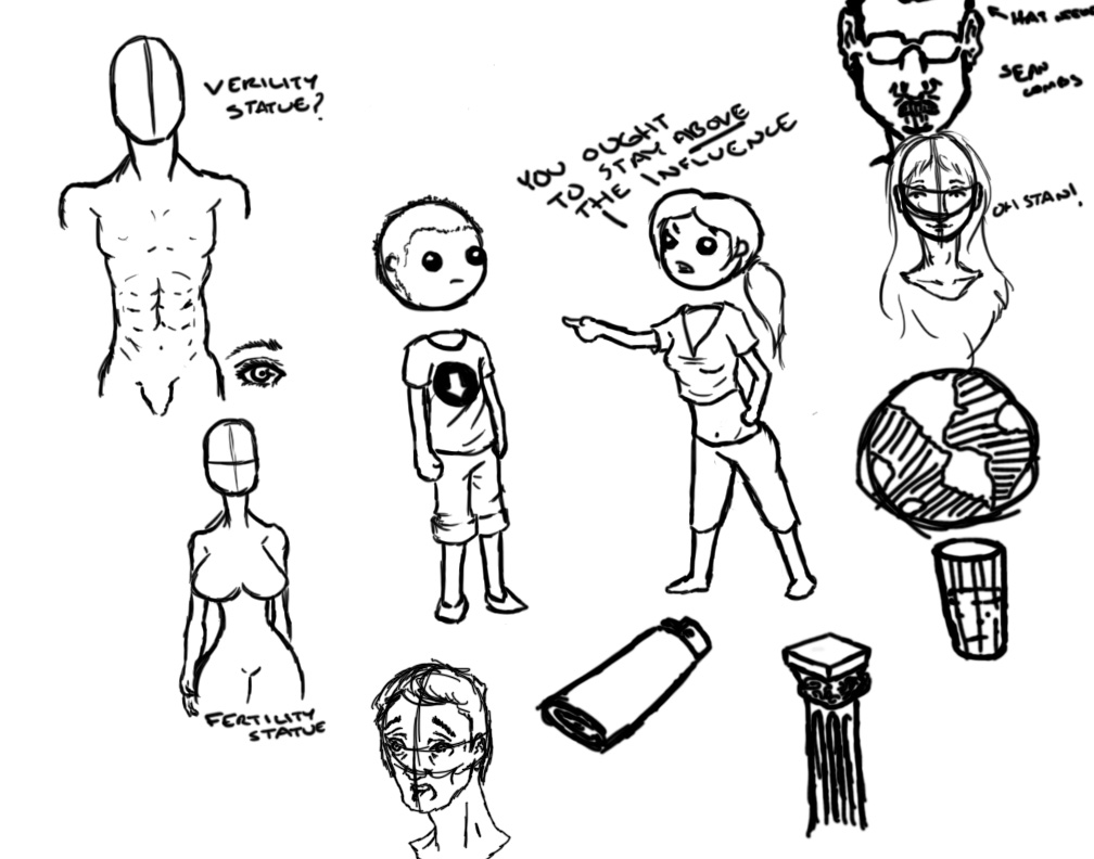 Random sketches by REfanatic