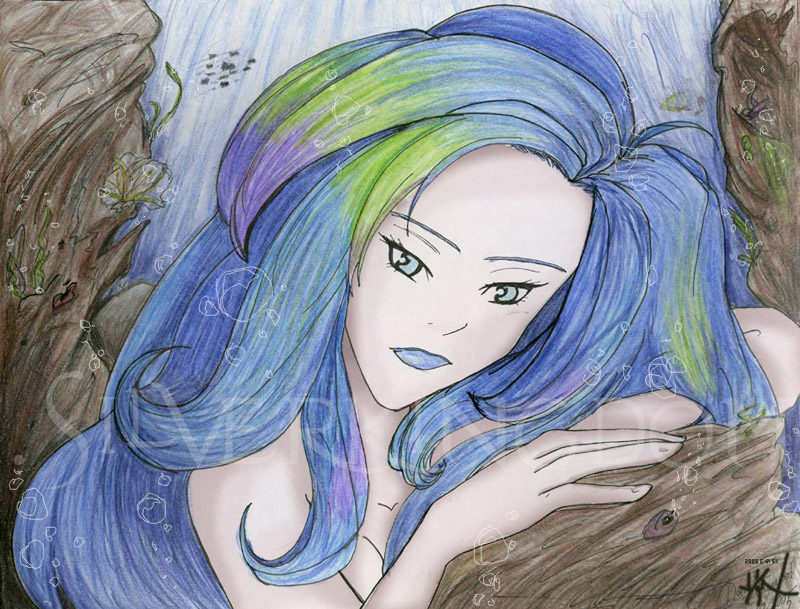Midnight Blue Mermaid by RIKUZGURL